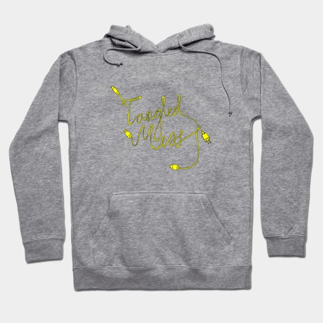 Tangled Mess Yellow Hoodie by LukeHarding